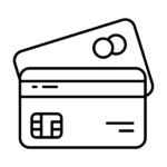 Credit card icon showing payment options for Invisalign in Denver.