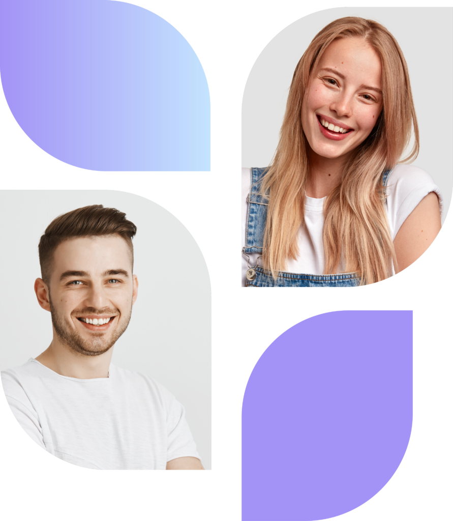 Happy patient portrait reflecting results of teeth whitening Denver.